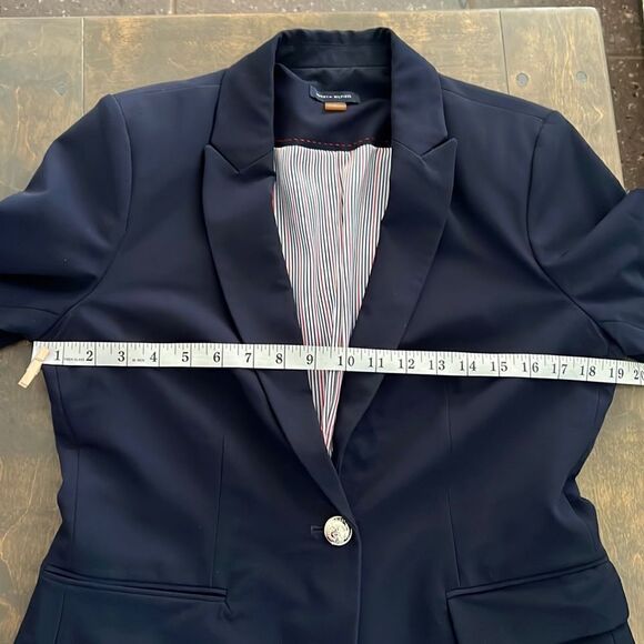 Tommy Hilfiger Blazer Business Jacket with Flattering Fit and Single-Button Sz-8 - Picture 9 of 15
